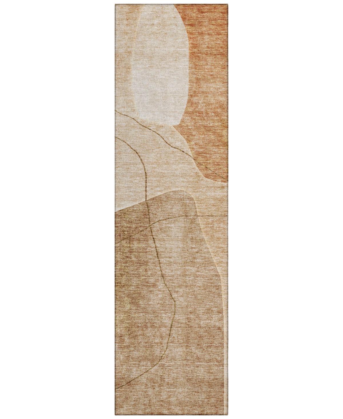 Shop Addison Chantille Machine Washable Acn672 2'3"x7'6" Runner Area Rug In Paprika