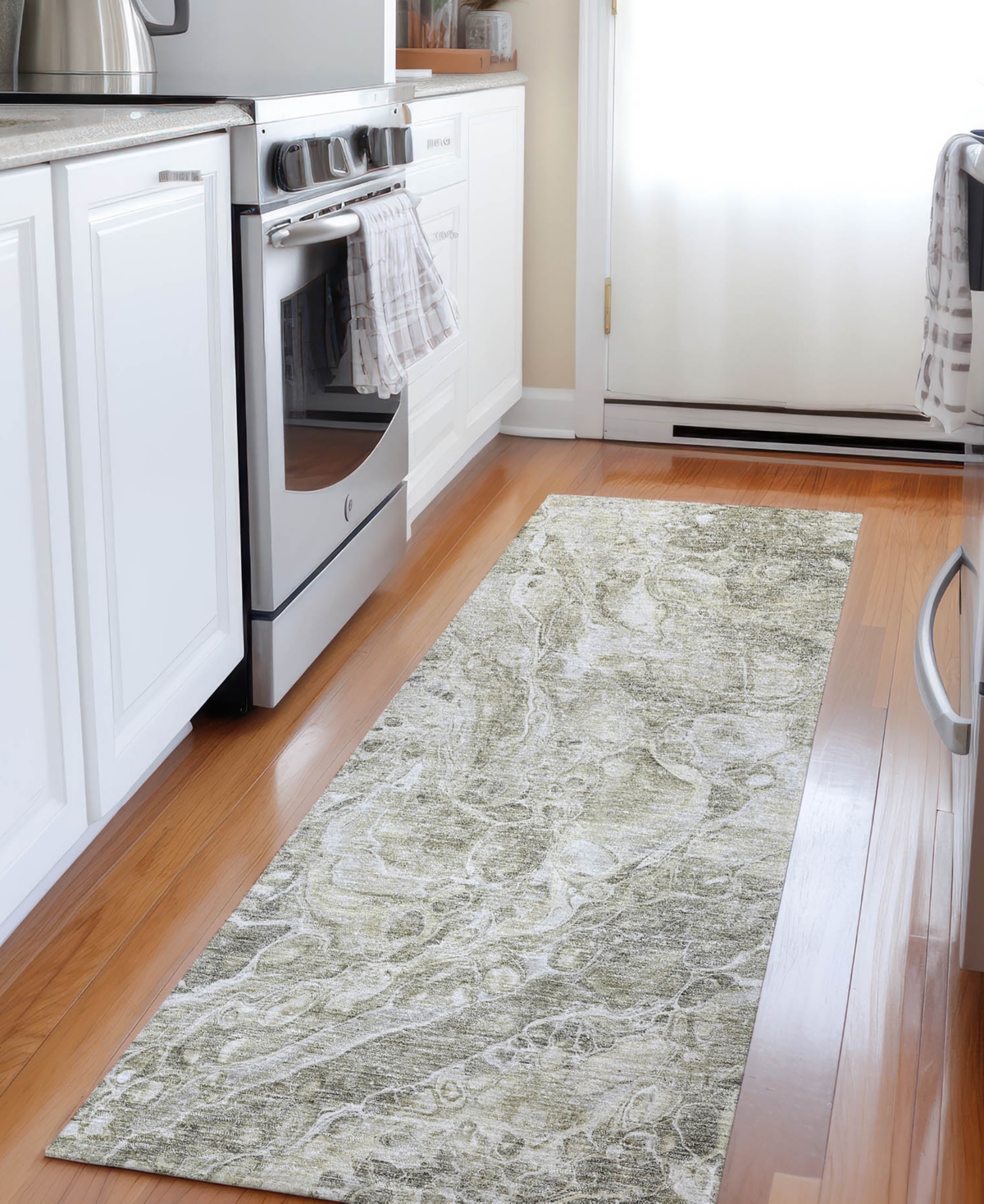 Addison Chantille Acn670 2'3"x7'6" Runner Area Rug In Tan