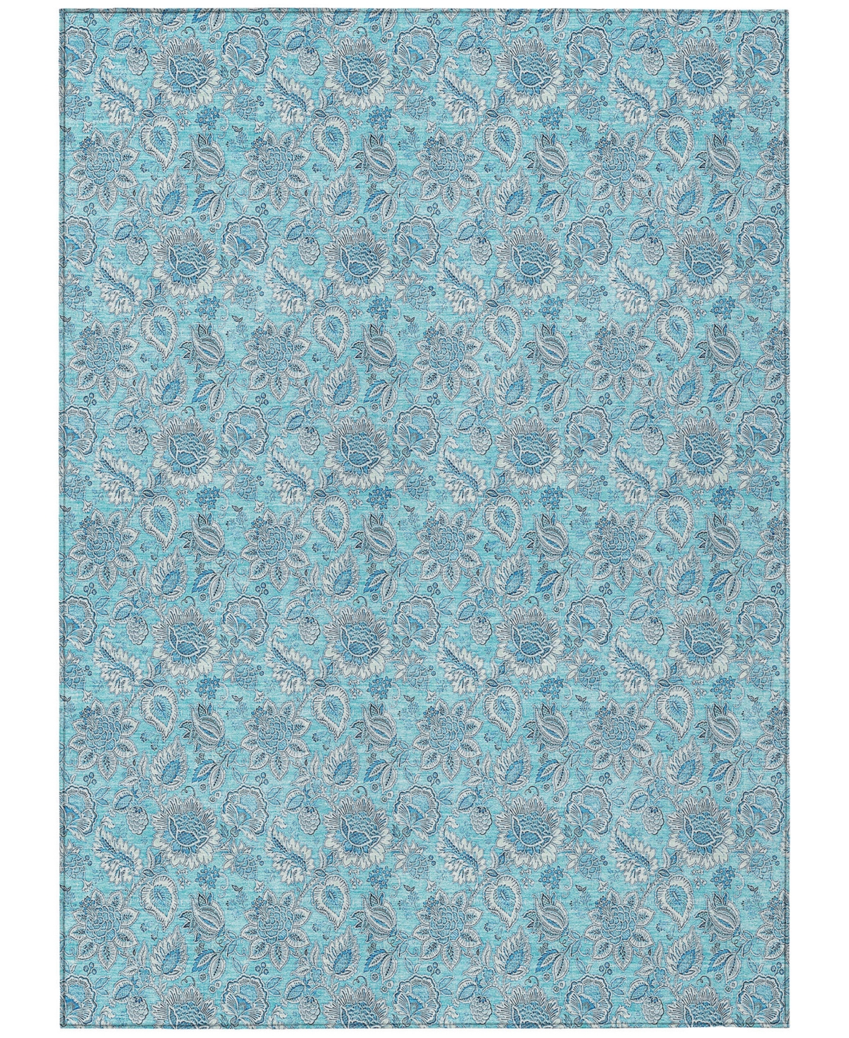 Addison Chantille Acn703 2'6"x3'10" Area Rug In Aqua