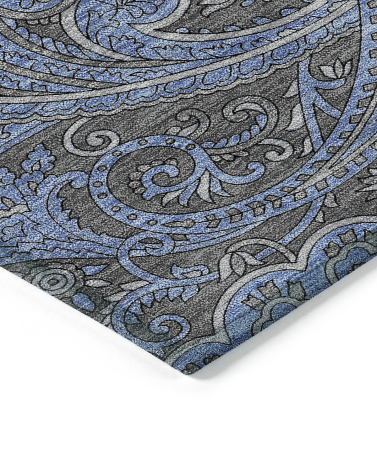 Addison Chantille Machine Washable Acn654 8'x10' Area Rug In Charcoal