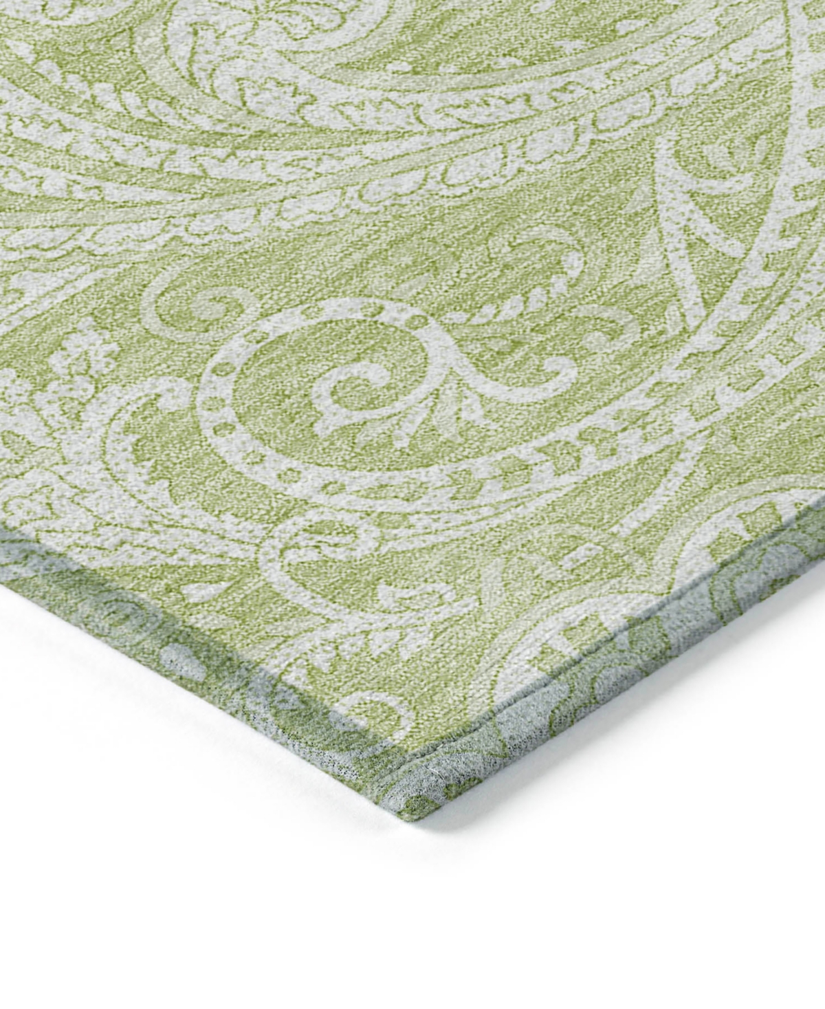 Addison Chantille Machine Washable Acn654 5'x7'6" Area Rug In Moss