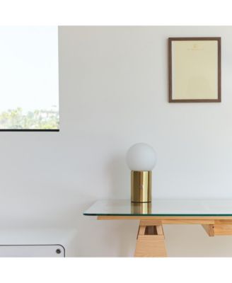 Kai 11" Dimmable LED Cement Modern Table Lamp