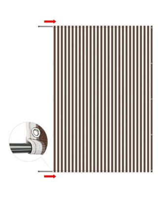 8x10 Ft Universal Pergola Canopy Replacement Cover Sun Shade Rod Pocket Garden