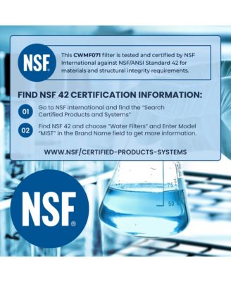 NSF Certified Replacement Refrigerator Water Filter Compatible with Daewoo DW2042FR-09, Pack of 1