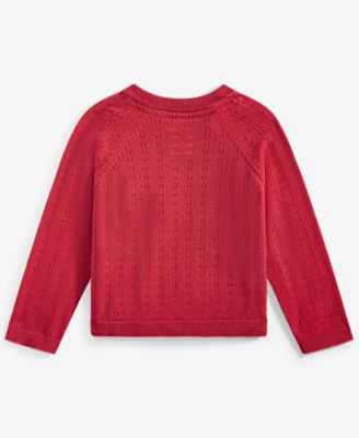 Baby Cotton Side Button Sweater, Created for Macy's