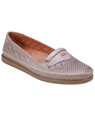 Women's Ginger Perforated Leather Flats