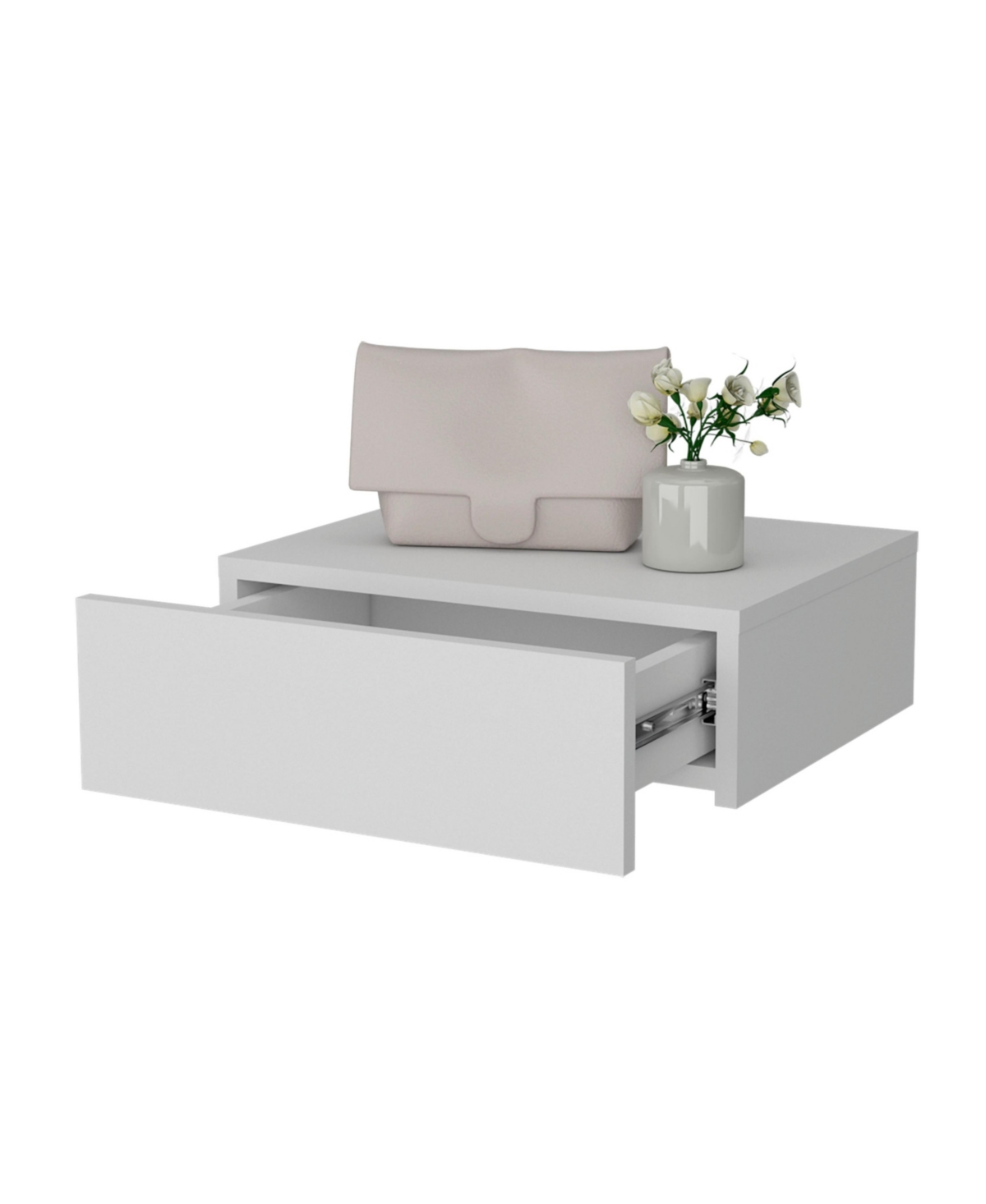 Fm Furniture Vienna Floating Nightstand, Sleek Wall-Mounted Design with Spacious Drawer Storage