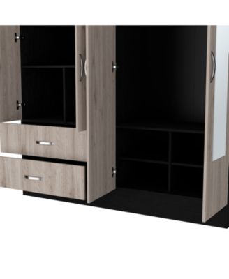 Florencia L Mirrored Armoire