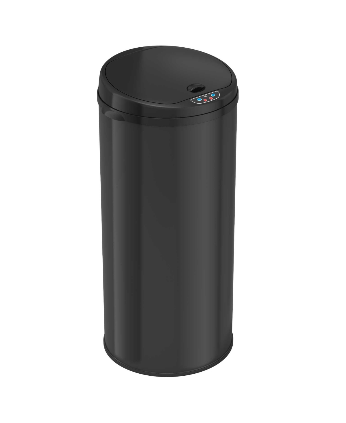 Stainless Steel Round Sensor Trash Can with AbsorbX Odor Filter 13 Gallon - White