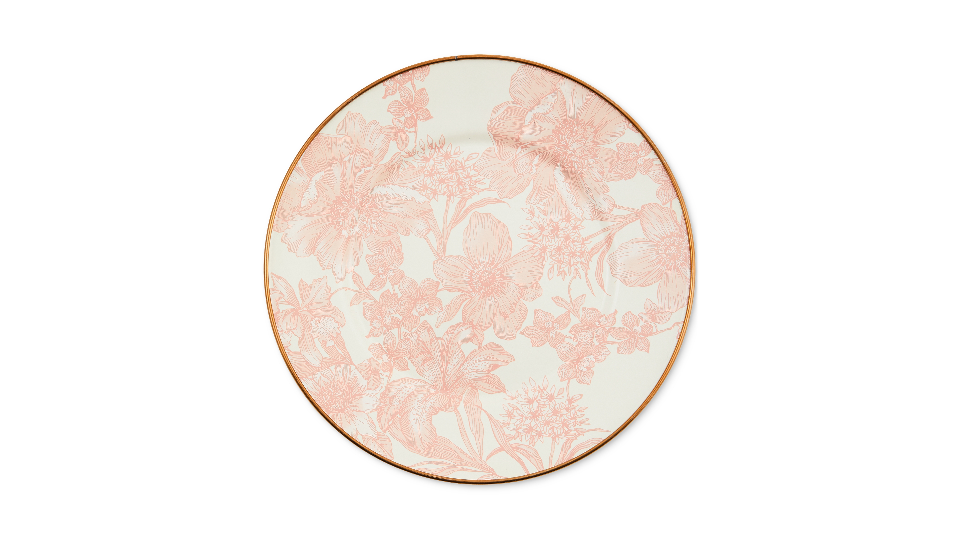 Mackenzie-Childs Rosy English Garden Salad/Dessert Plate