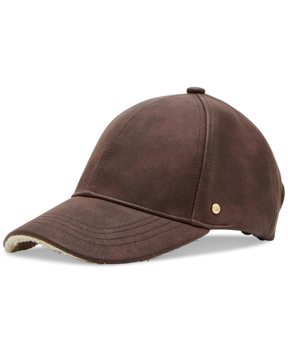 Steve Madden Women's Brix Distressed Faux-Leather Baseball