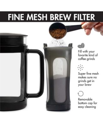 Logan 1.6 qt. Cold Brew Coffee Maker with Protective Holder Filter