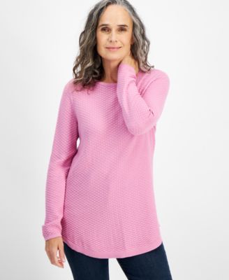 Macy's pink sweater best sale