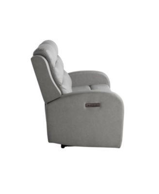 54.7"W Polyester Akron Power Reclining Loveseat