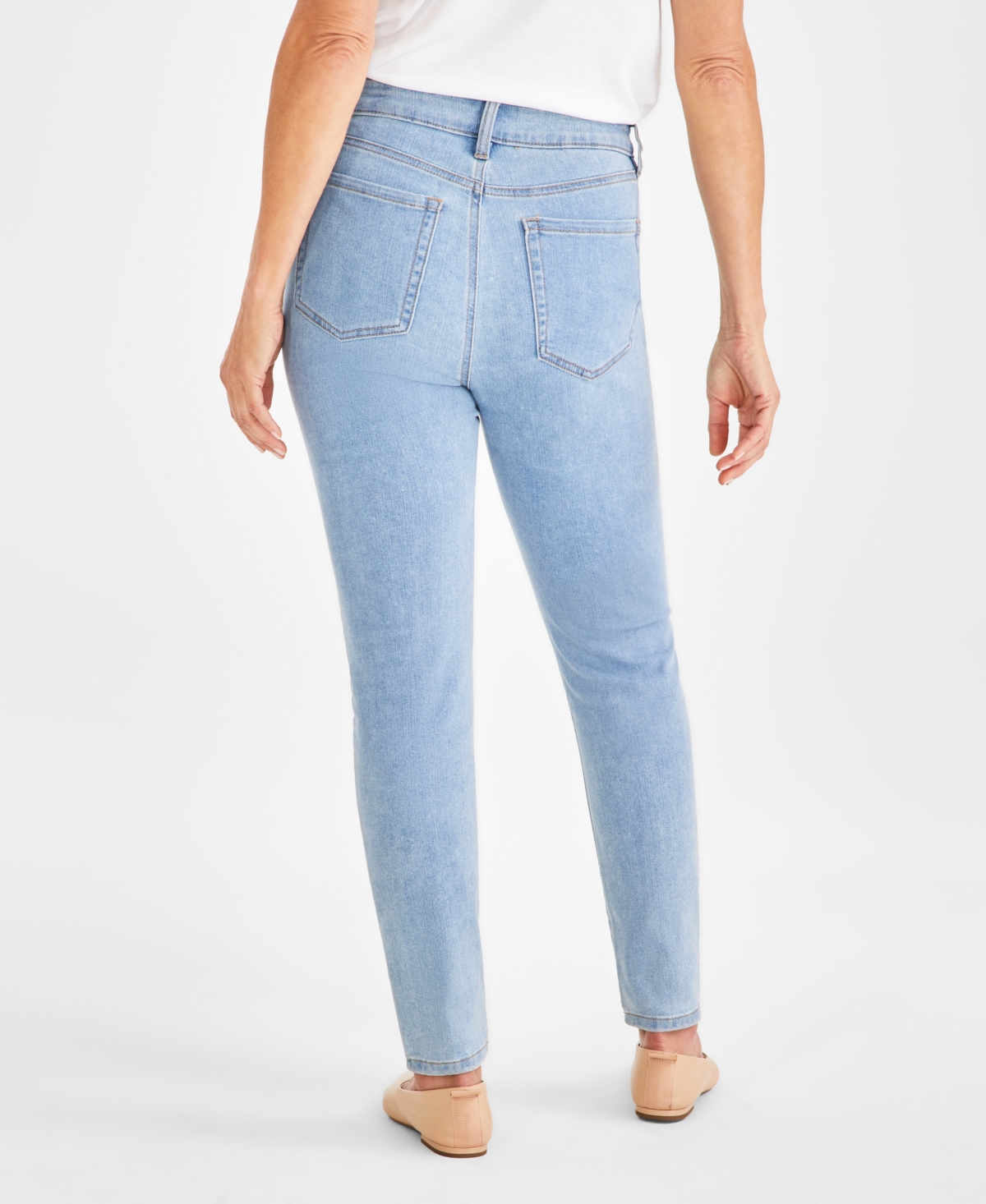 Style & Co Women's Mid-Rise Curvy Skinny Jeans, Created for Macy's