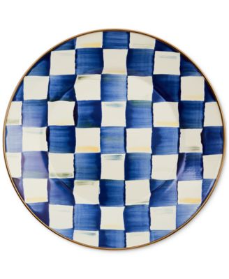 MacKenzie-Childs - Royal Check Enamel on Steel Dinner Plate