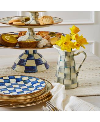 Royal Check Salad/Dessert Plate