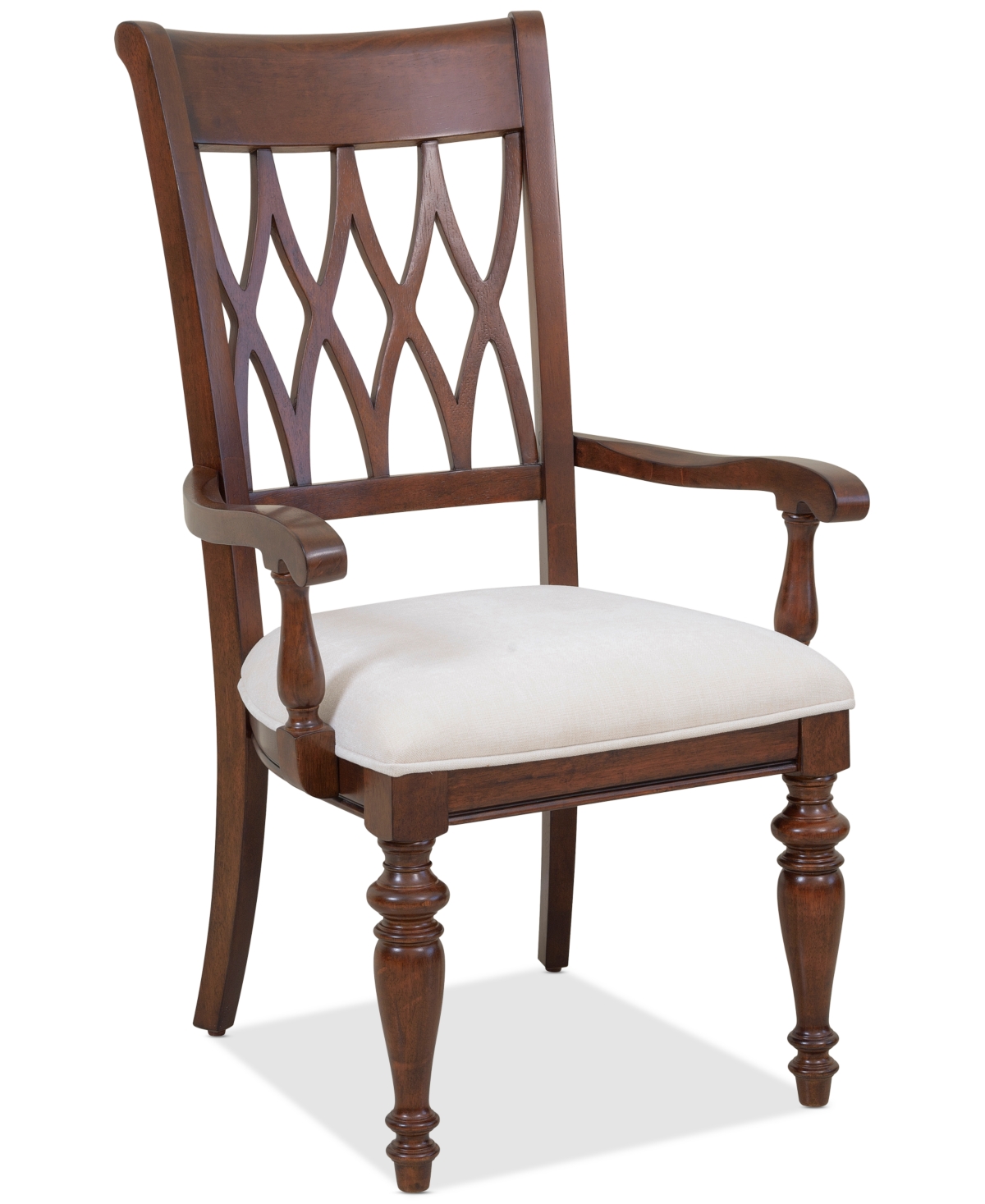 Macy's Daria 7-pc. Dining Set (rectangular Table, 4 Side Chairs & 2 Arm Chairs), Created For  In Brown
