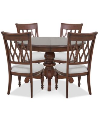 Daria 5-Pc. Dining Set (Round Table & 4 Side Chairs), Created for Macy's
