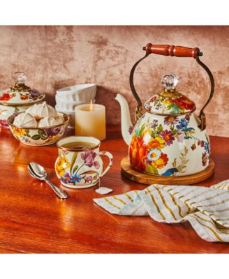 White Flower Market 2-Qt. Tea Kettle
