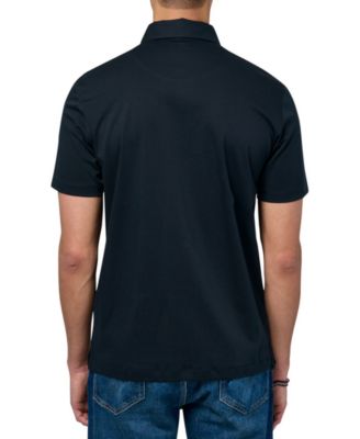 Men's Slim-Fit Wrinkle-Free Solid Mercerized Cotton Polo Shirt