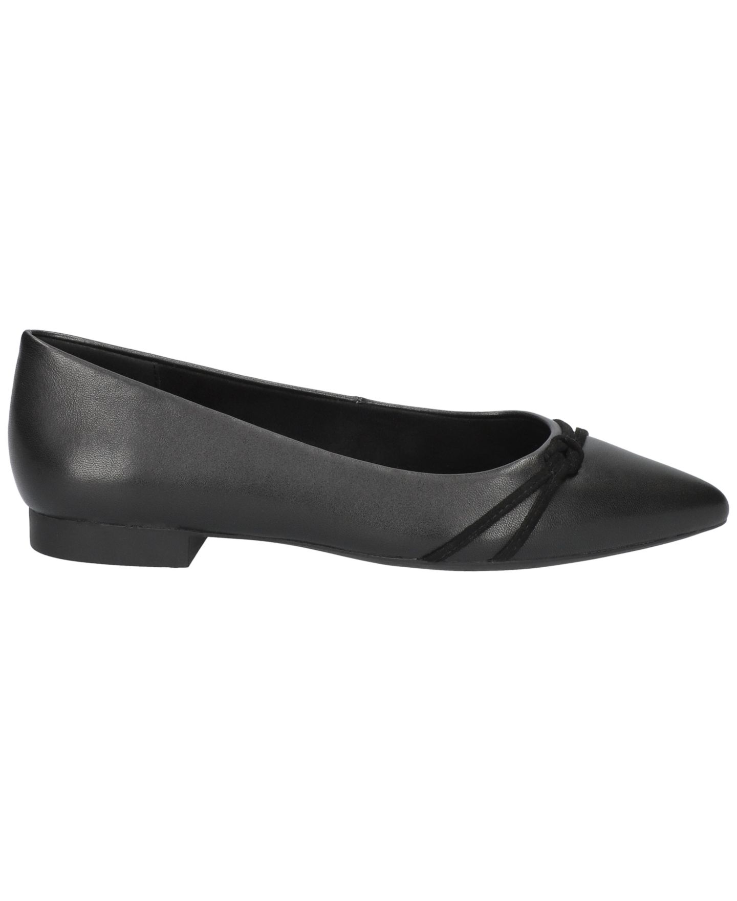 Женские балетки Bella Vita Rhea Pointed Toe Flats, цвет: Чёрный кожаный — фото 6