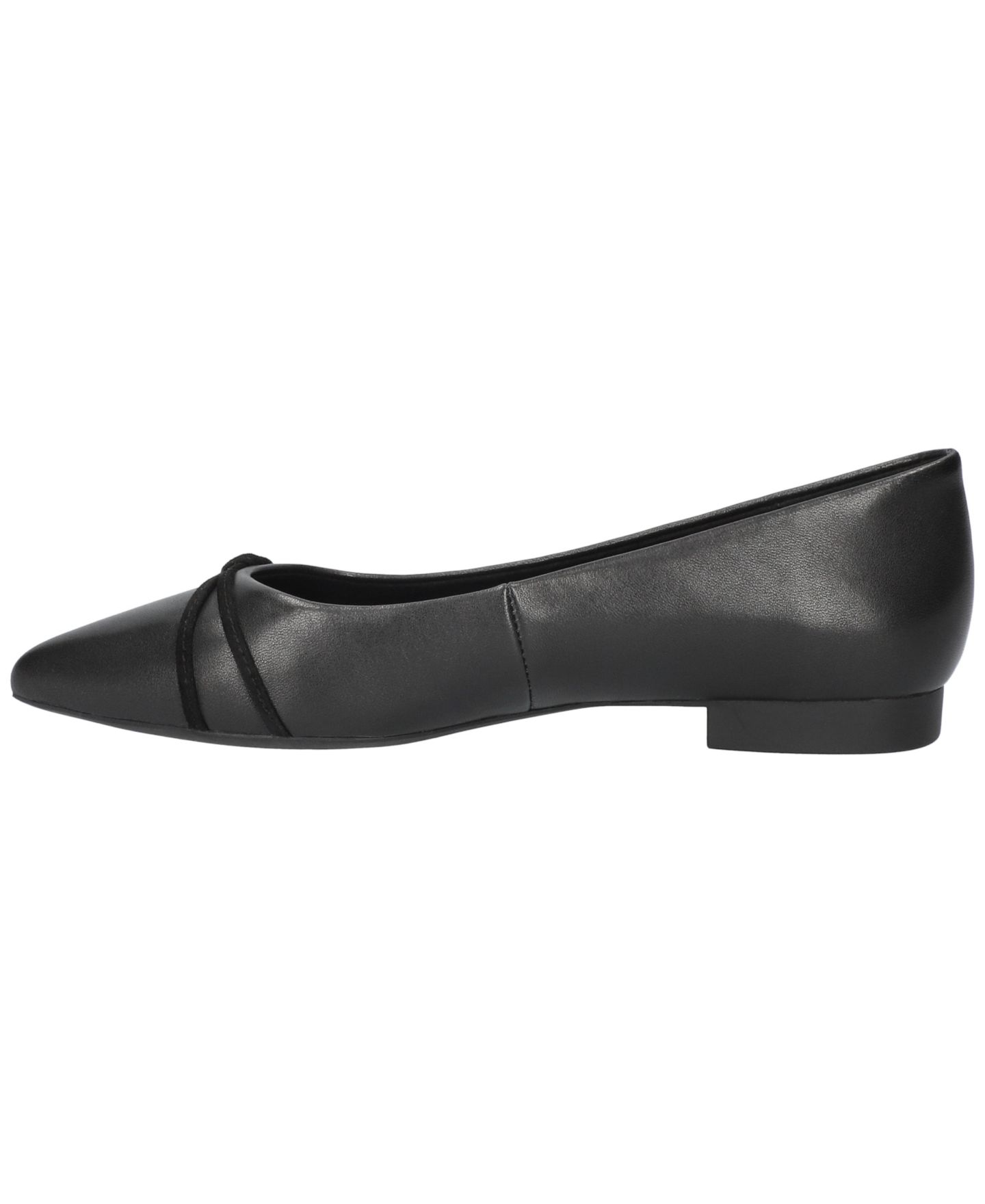 Женские балетки Bella Vita Rhea Pointed Toe Flats, цвет: Чёрный кожаный — фото 7