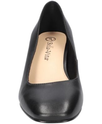 Jillian Women's Block Heel Square Toe Pumps