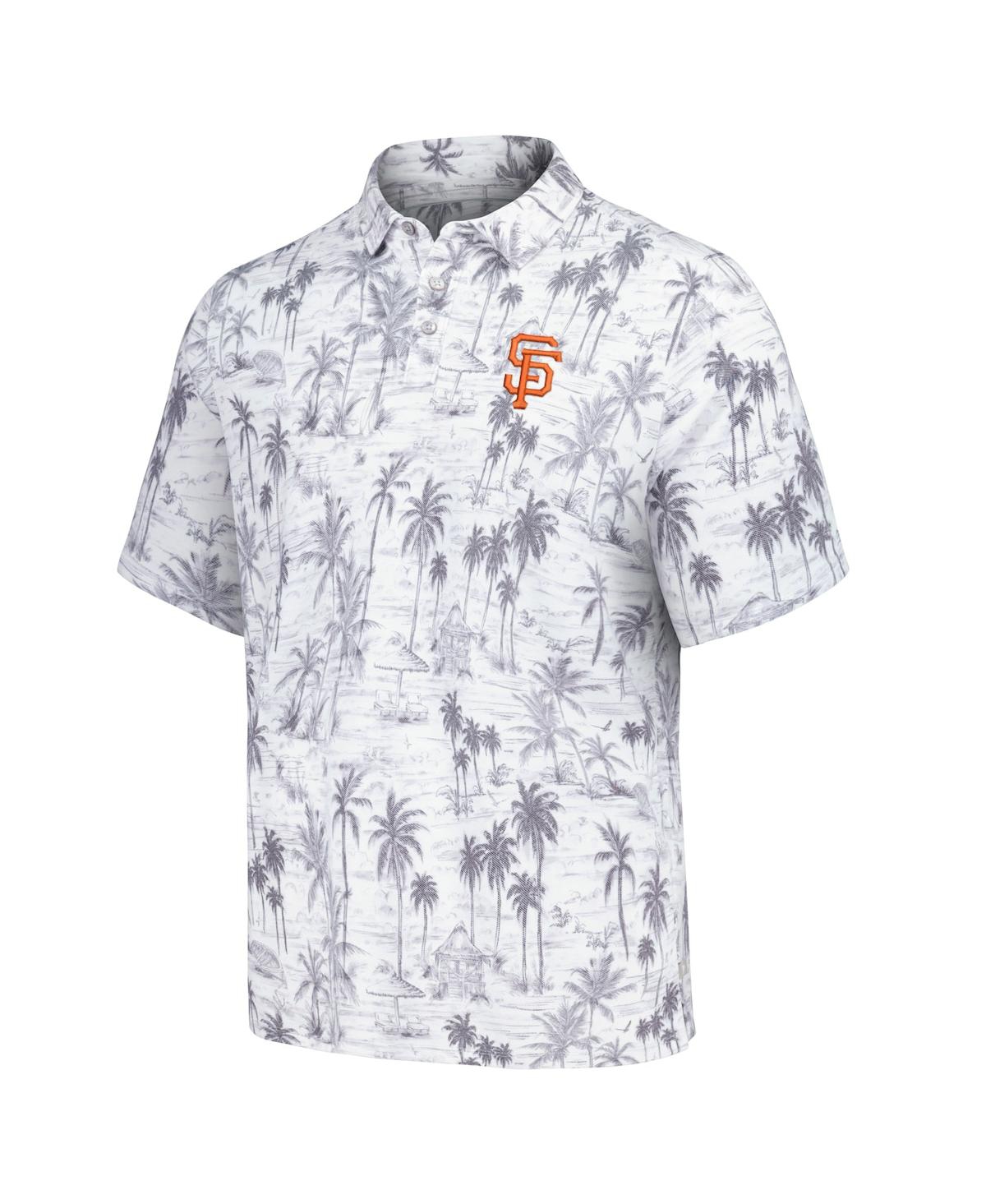 Tommy Bahama Men'sSan Francisco Giants Sport Cabana Shores IslandZone Tri-Blend Polo - Gray