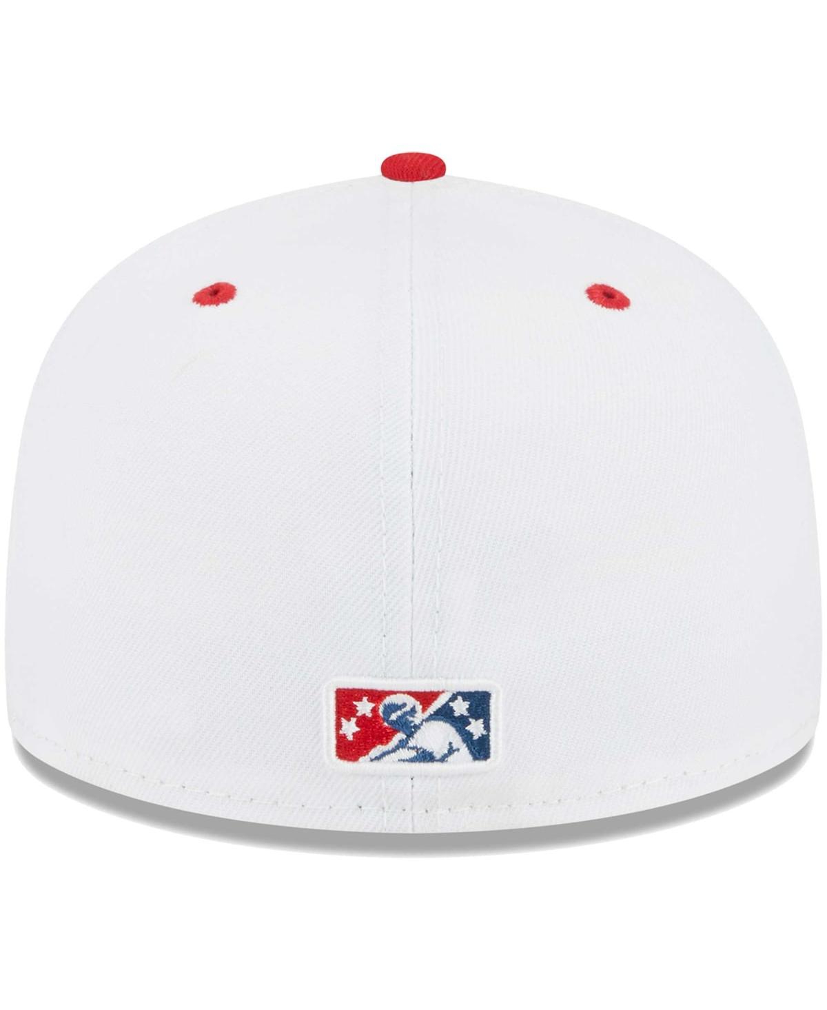 New Era Men'sEugene Emeralds Theme Nights Pranksters 59FIFTY Fitted Hat - White, Red