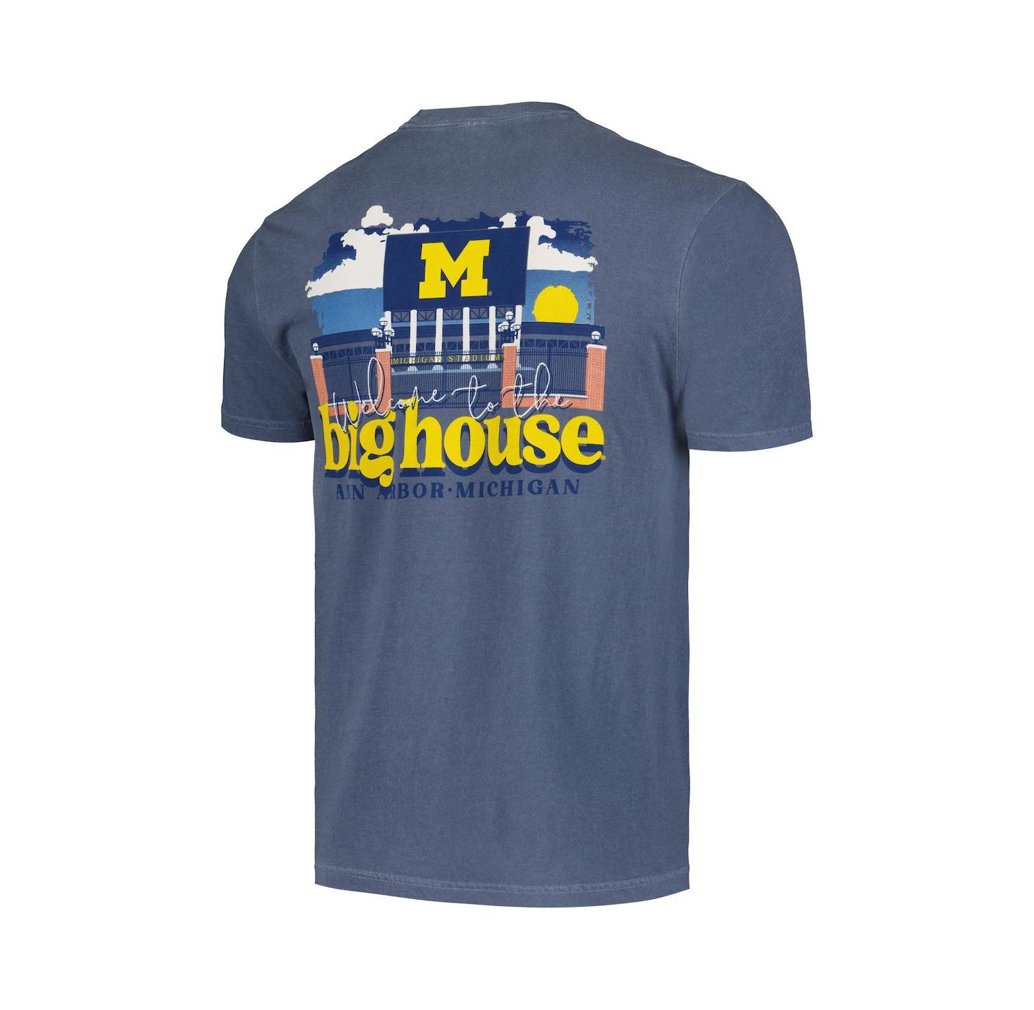Men's and Women's Navy West Virginia Mountaineers Hyper Local Two-Tone Mascot State T-Shirt
