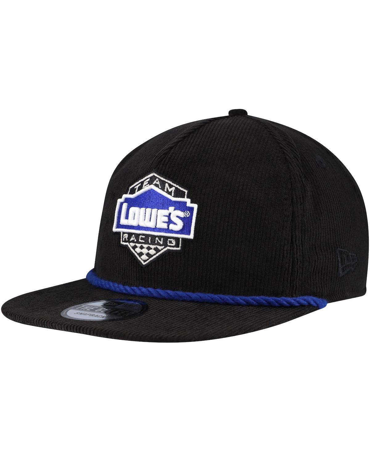 New Era Men'sJimmie Johnson Lowe's Retro Cord Golfer Adjustable Hat - Black