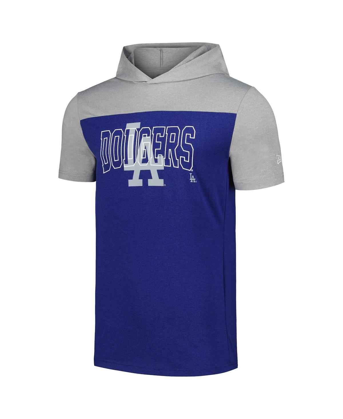 Shop New Era Men's Royal Los Angeles Dodgers Active Brushed Hoodie T-shirt
