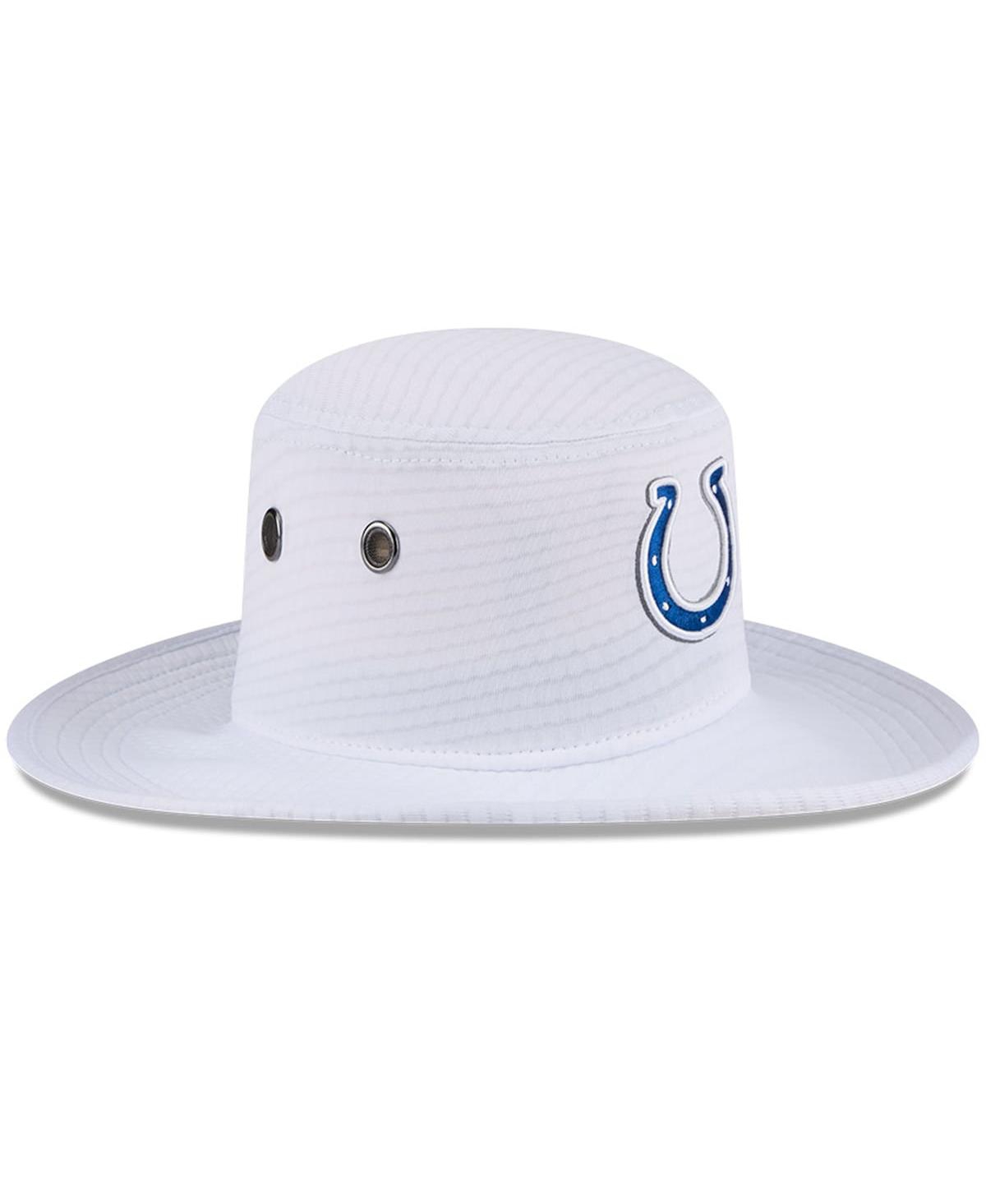NEW ERA MEN'S WHITE INDIANAPOLIS COLTS 2024 NFL TRAINING CAMP PANAMA BUCKET HAT 