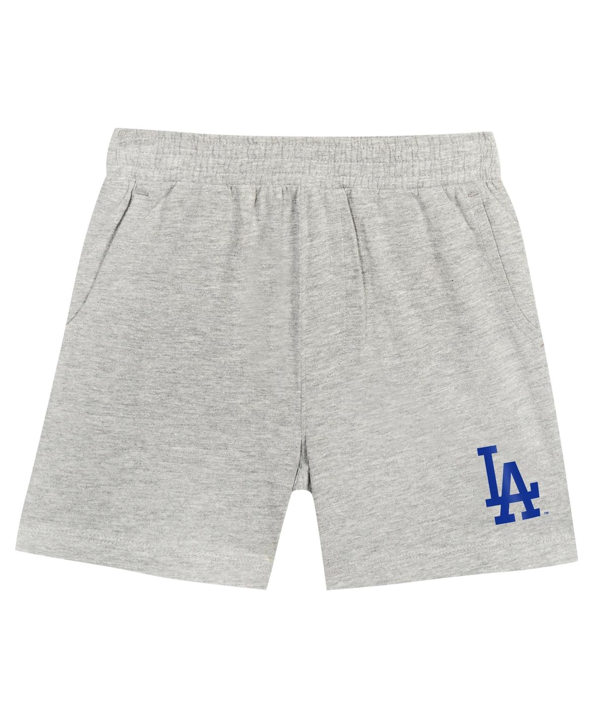 Fanatics Toddler Boys and Girls Royal/Gray Los Angeles Dodgers Bases Loaded T-Shirt Shorts Set