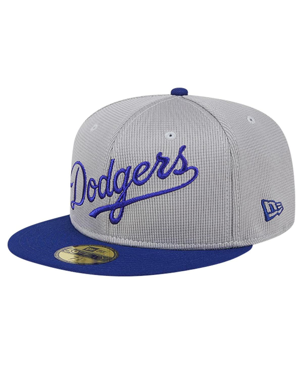 New Era Men'sLos Angeles Dodgers Pivot Mesh 59FIFTY Fitted Hat - Gray