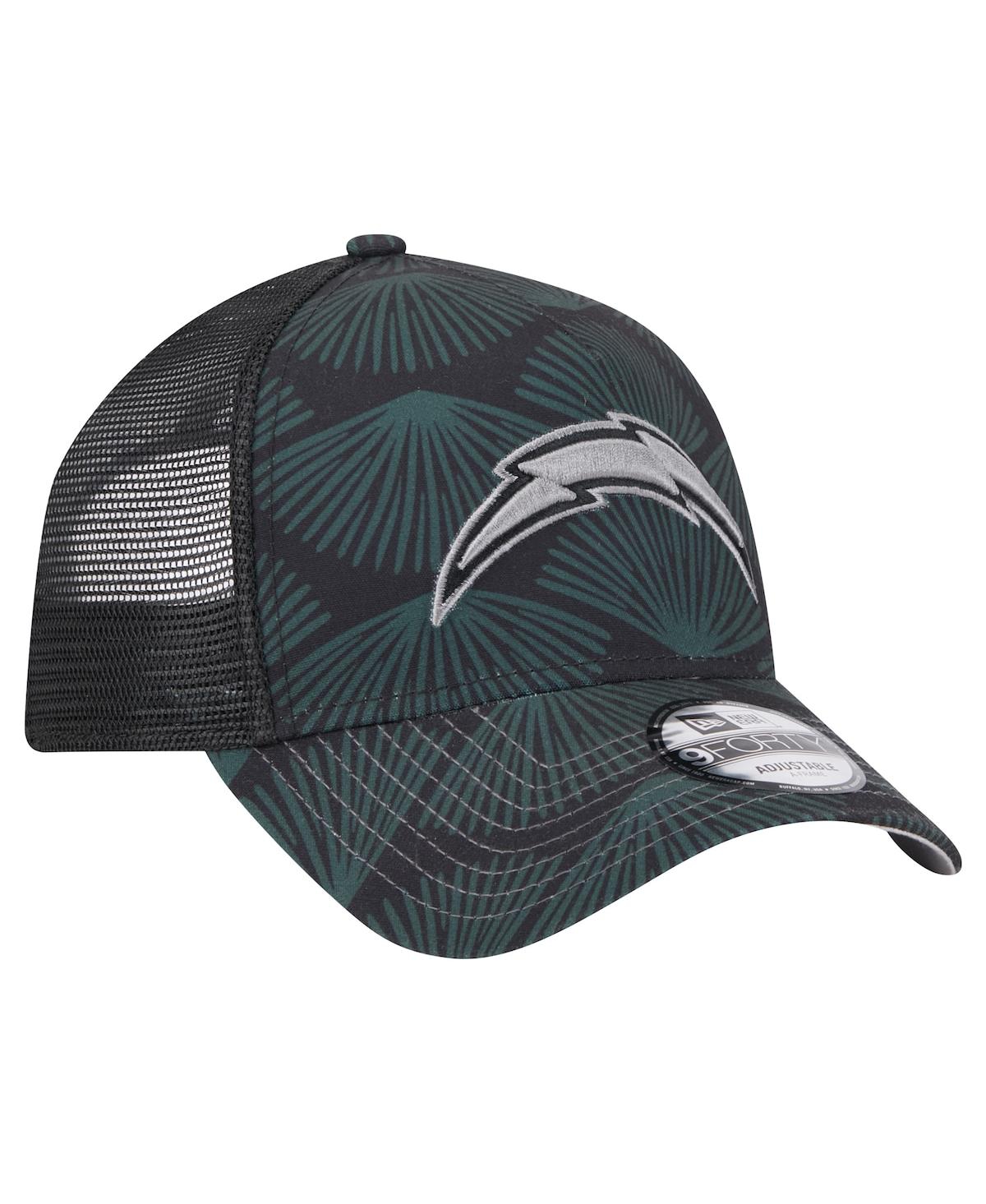 New Era Men'sLos Angeles Chargers Agave Trucker 9FORTY Adjustable Hat - Black