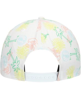 Men's White Dallas Mavericks Palm Trees and Waves Golfer Adjustable Hat