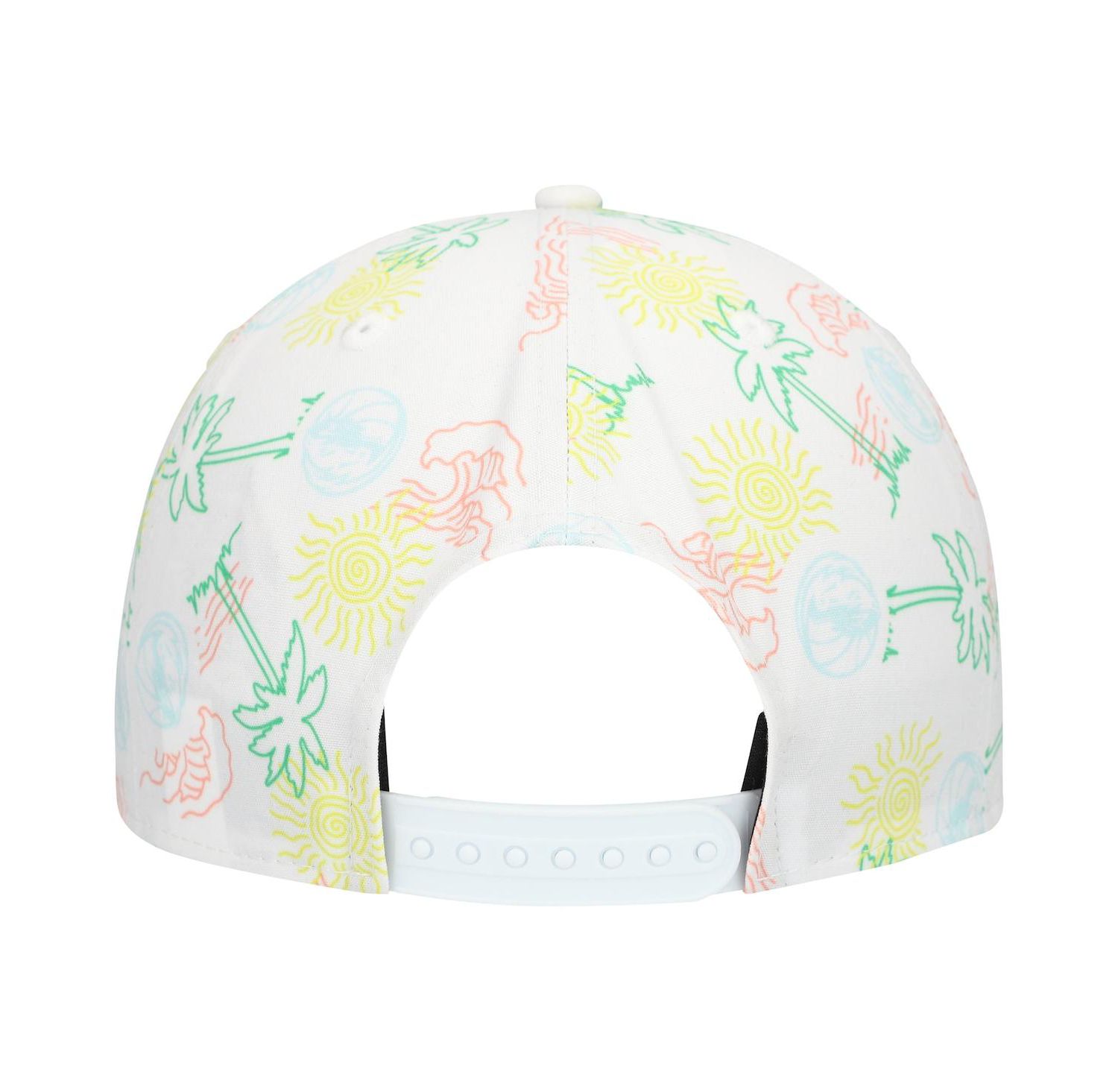 Men's White Dallas Mavericks Palm Trees and Waves Golfer Adjustable Hat