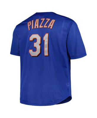Men's Mike Piazza Royal New York Mets Big Tall Cooperstown Collection Mesh Batting Practice Jersey