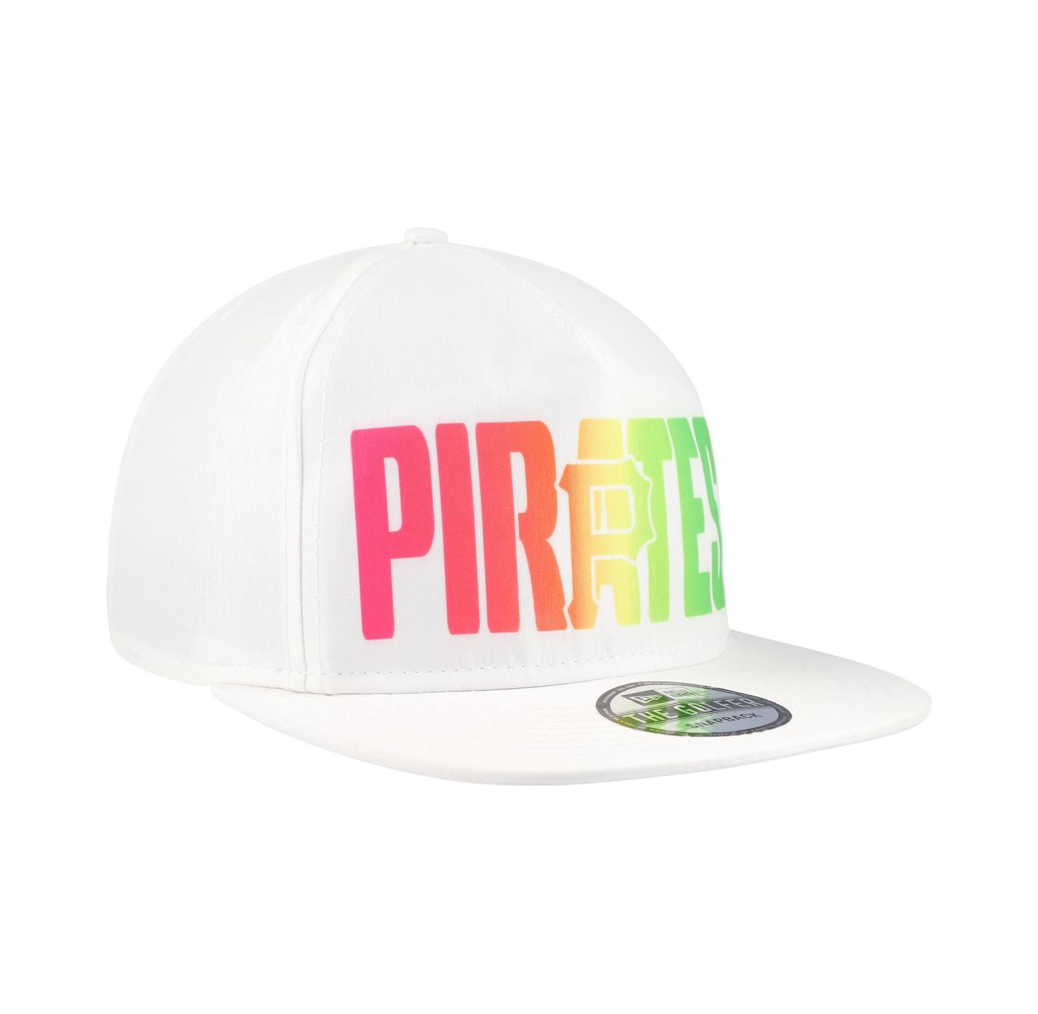 Men's White Pittsburgh Pirates Spring Spectrum Golfer Snapback Hat