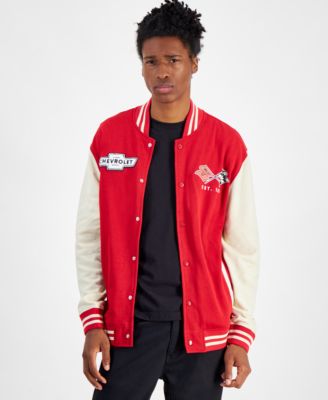 Hybrid Men's Chevrolet Corvette Racing Colorblocked Fleece Varsity