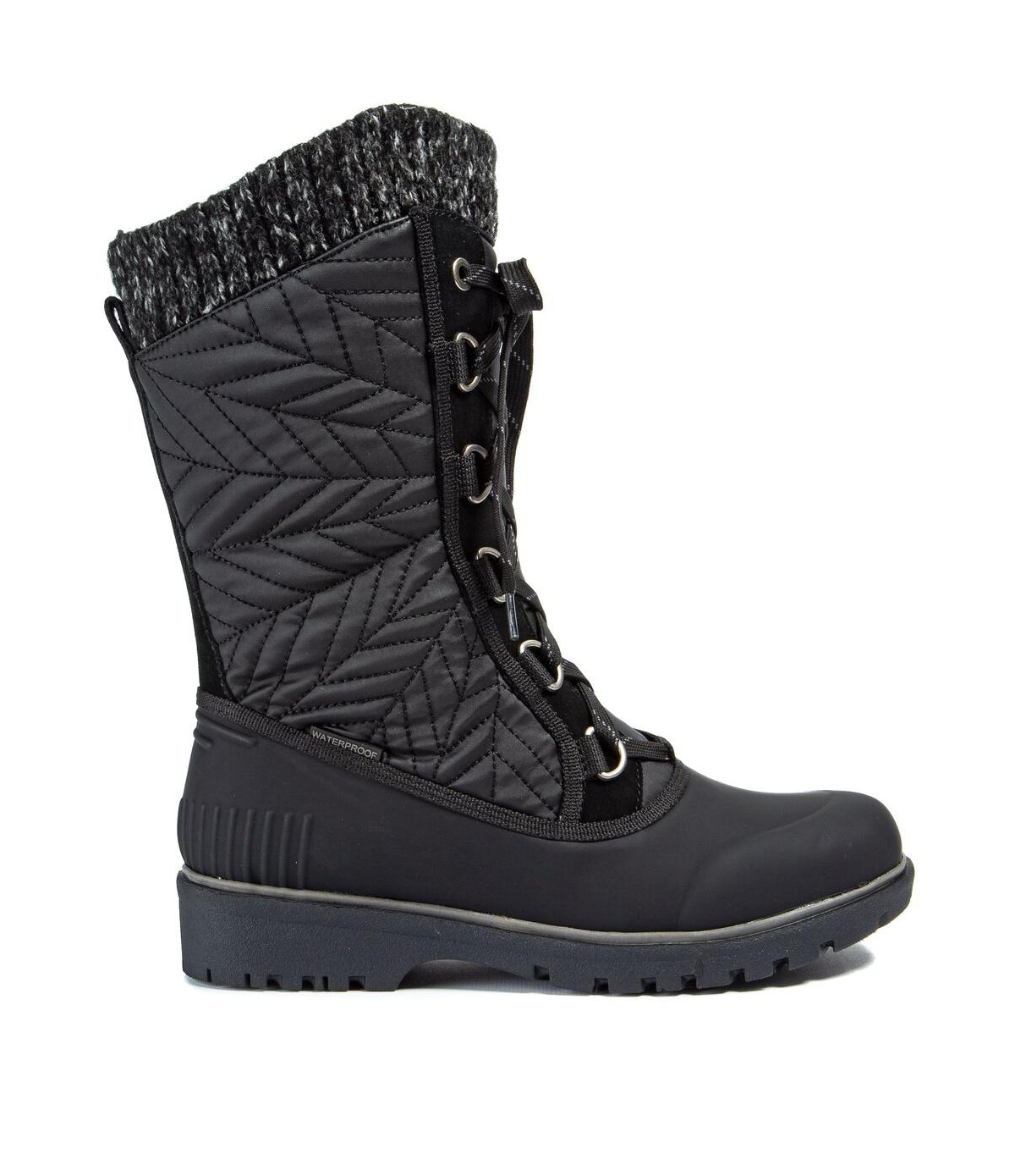 Shop Baretraps Women's Stark Waterproof Thermal Cold Weather Boots In Dark Grey,black