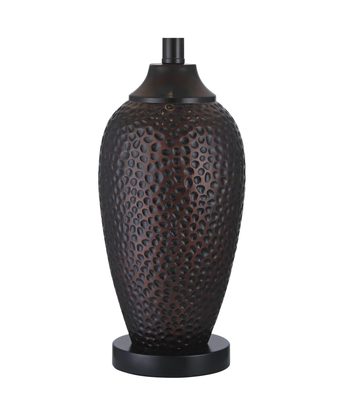 Franklin Iron Works Kaly Rustic Traditional Natural Cottage Table Lamps High Set of 2 with Usb Charging Port Hammered Oil Rubbed Bronze Faux Leath