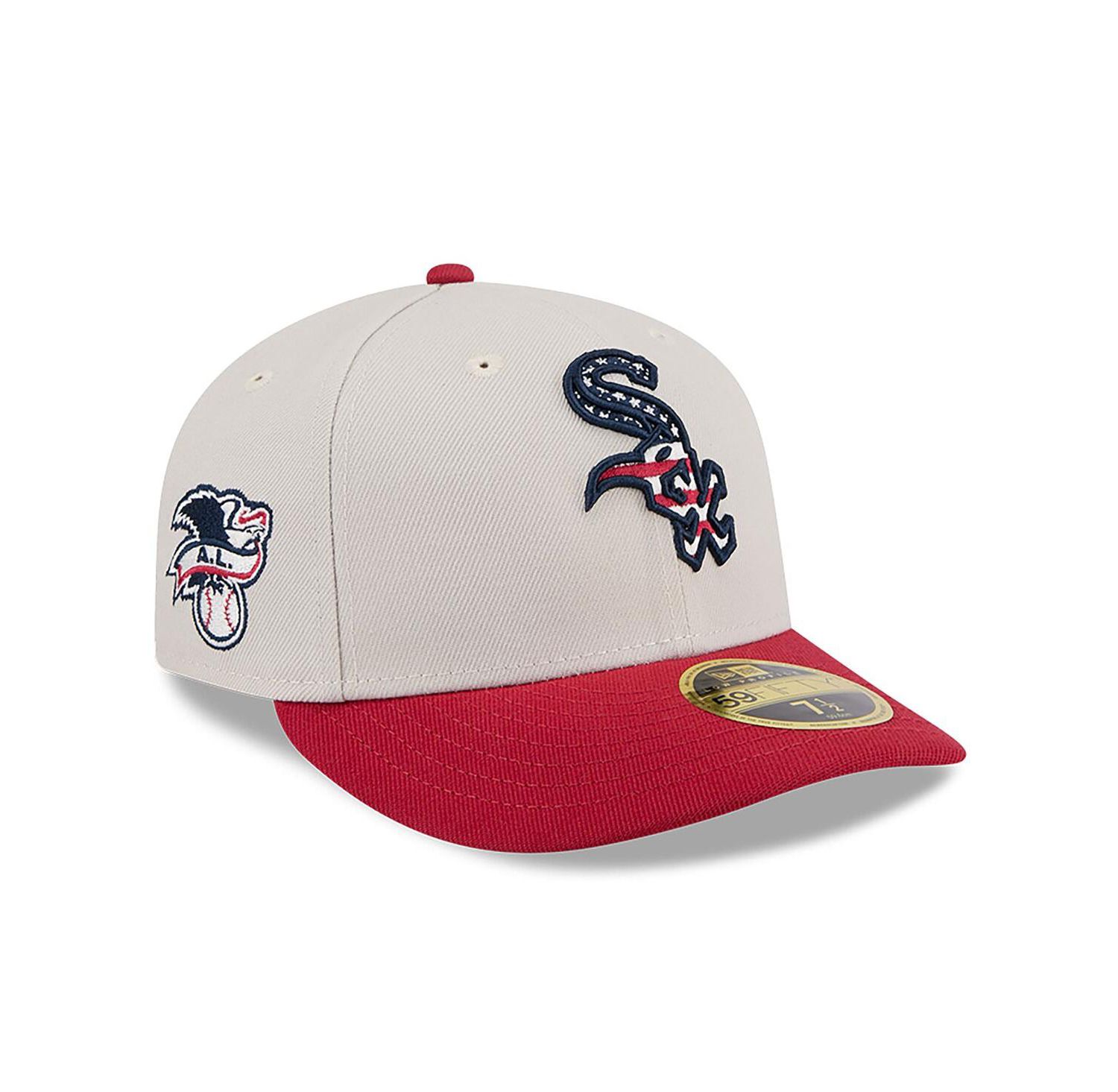 Men's Red Chicago White Sox 2024 Fourth of July Low Profile 59FIFTY Fitted Hat