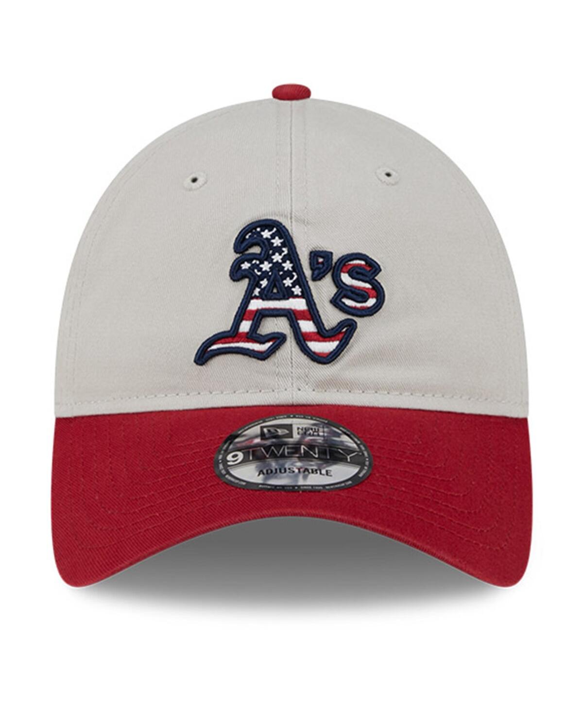 New Era Men's Red Oakland Athletics 2024 Fourth of July 9TWENTY Adjustable Hat