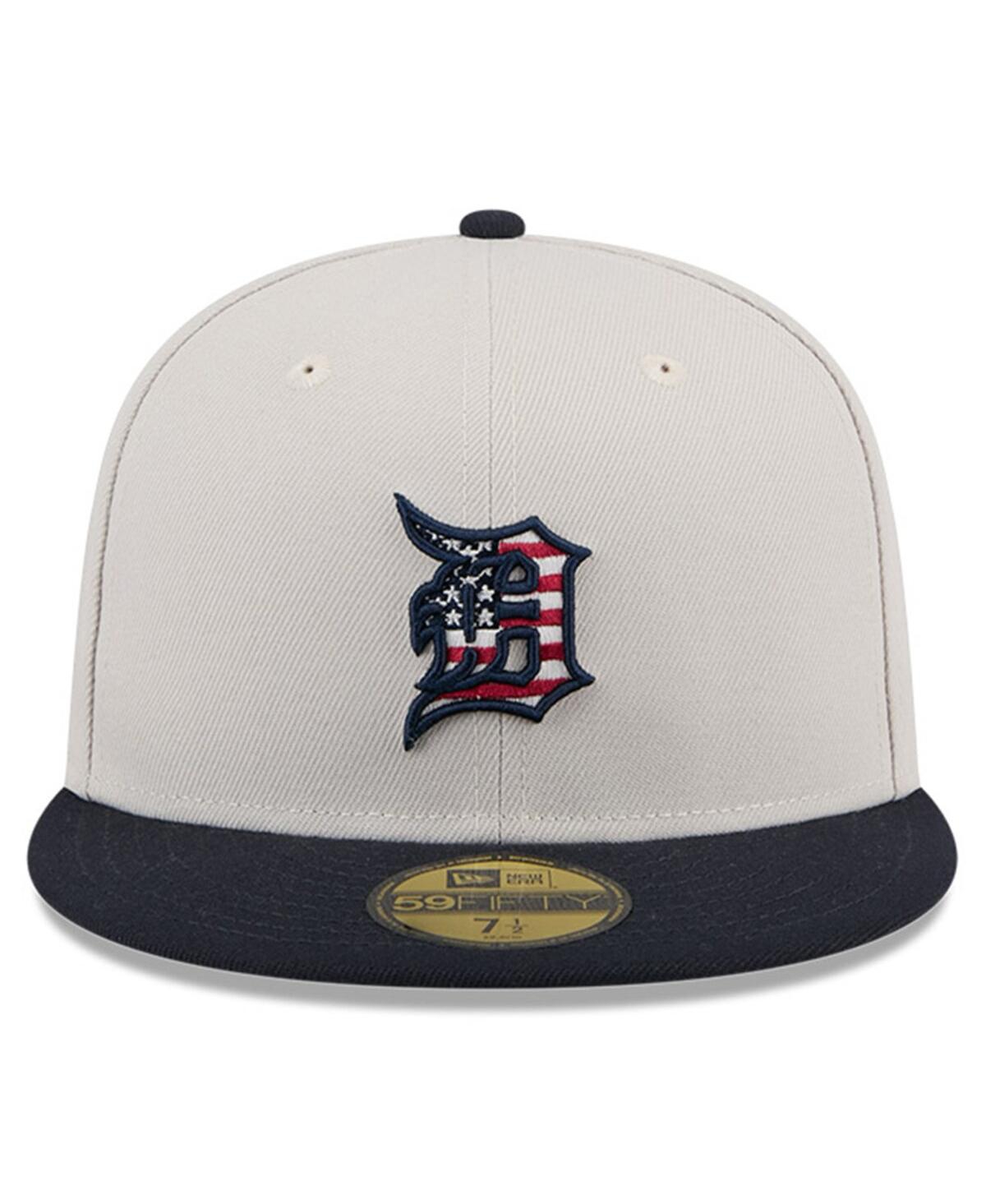 New Era Men's Black Detroit Tigers 2024 Fourth of July 59FIFTY Fitted Hat