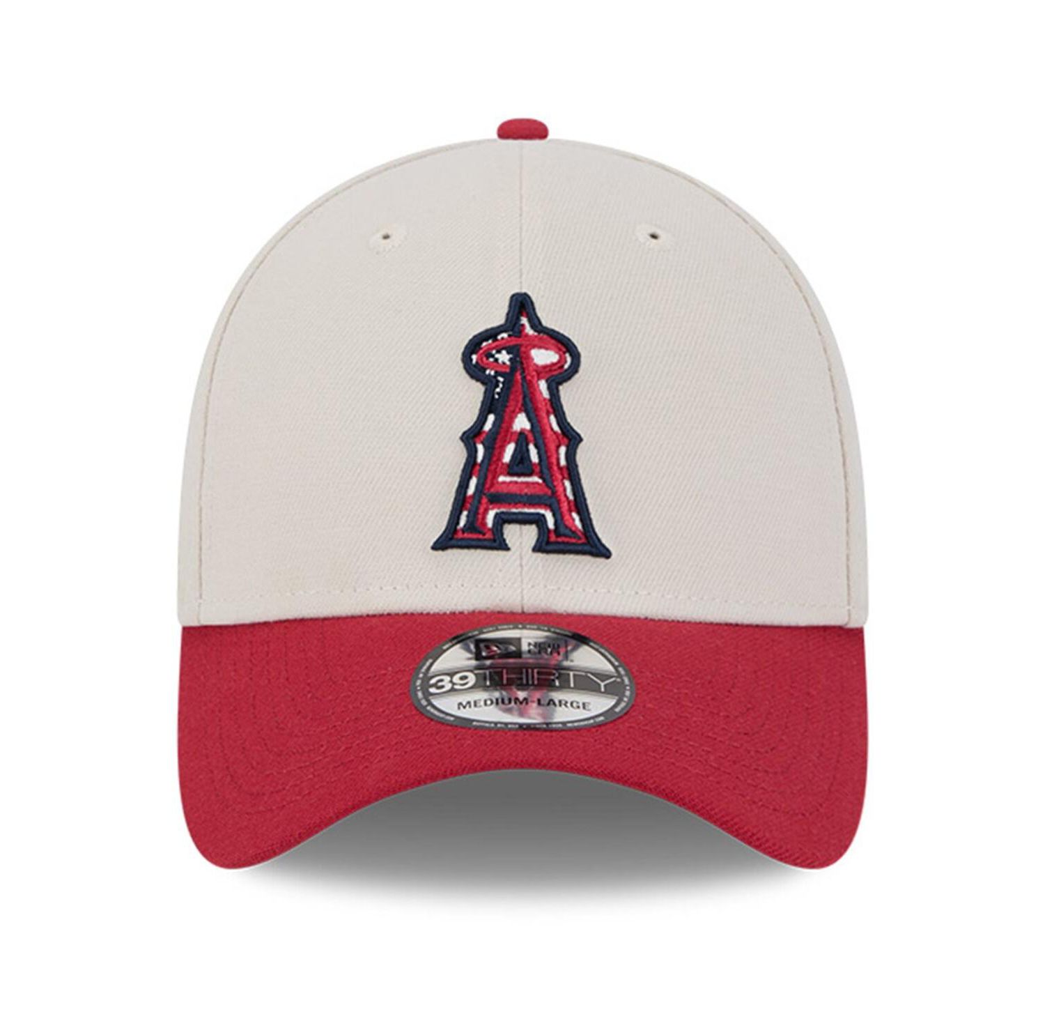 Men's Red Los Angeles Angels 2024 Fourth of July 39THIRTY Flex Hat