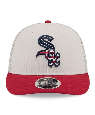 Men's Red Chicago White Sox 2024 Fourth of July Trucker Low Profile 9FIFTY Snapback Hat