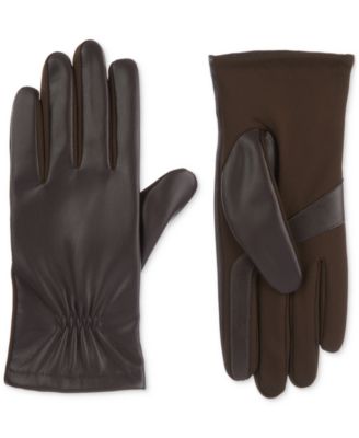 Women's Stretch Leather Touchscreen Gloves